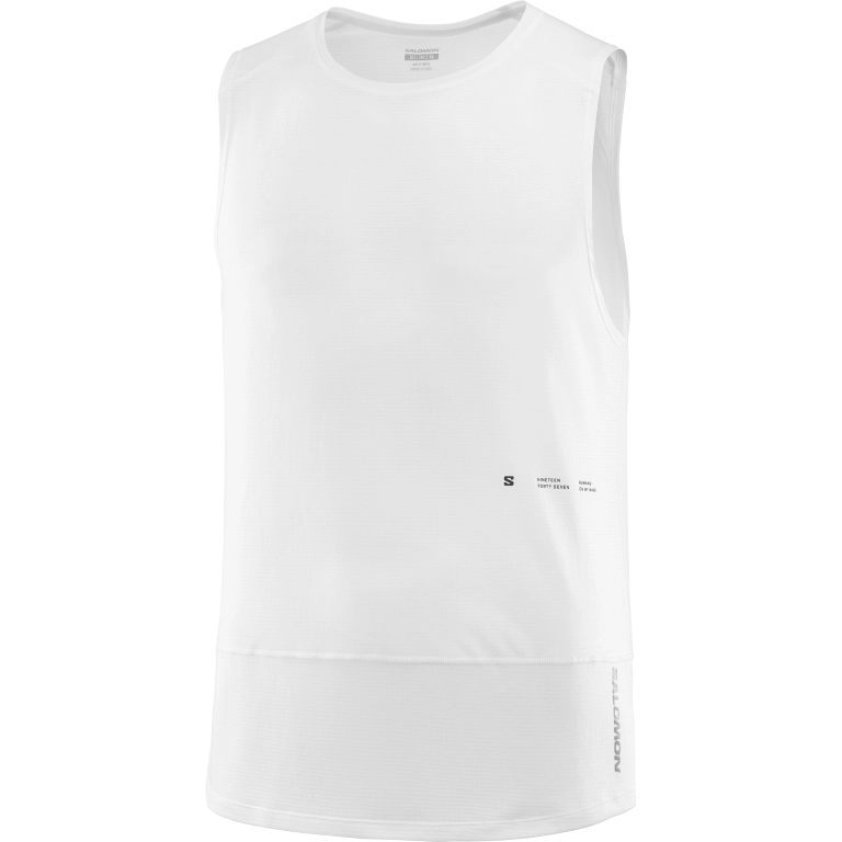 Salomon Cross Run Tank GFX M - férfi (White)