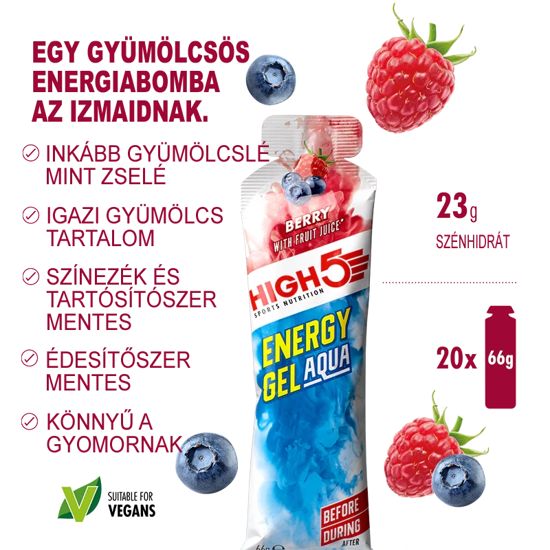 High5 Energy Gel Aqua 60ml Nyárigyümölcs