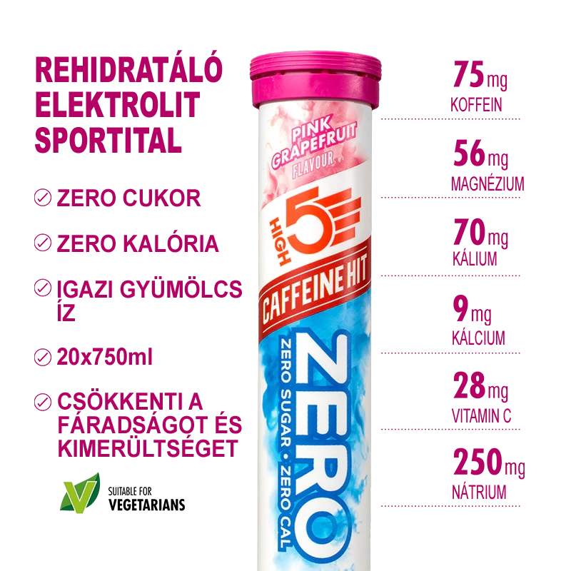 High5 ZERO Caffeine HIT 20tb Pink Grapherfuit