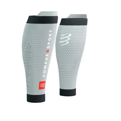 CompresSport R2 3.0 Compression Calf Sleeves - Grey Melange/Black kép