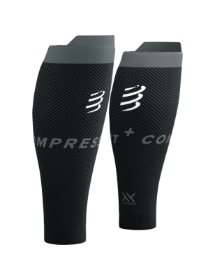 CompresSport R2 Oxygen Calf Sleeves (Black/Steel) kép