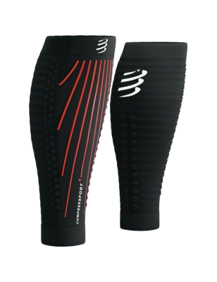 CompresSport R2 Aero Calf Sleeves (Black/Red) kép