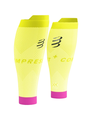 CompresSport R2 Oxygen Calf Sleeves (Safe Yellow) kép