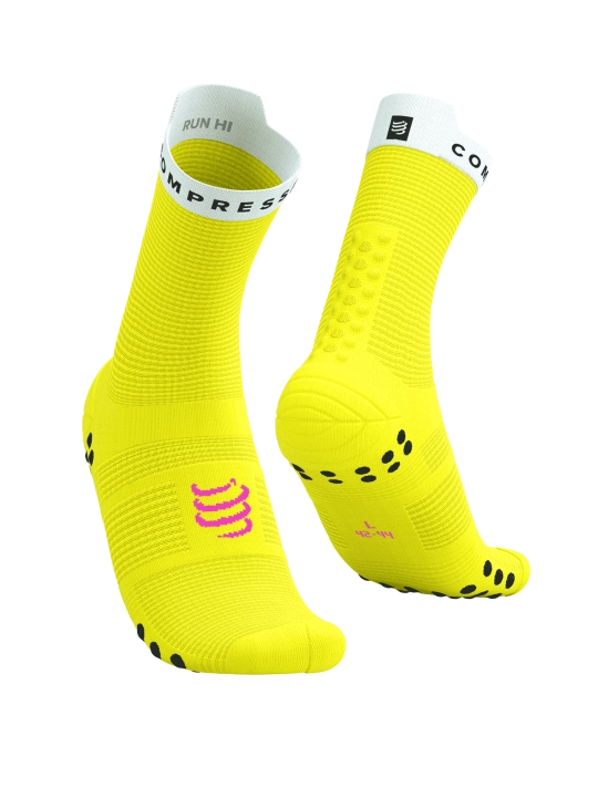 CompresSport Pro Racing Socks V4.0 High (Safe Yellow/White)