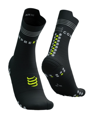 CompresSport Pro Racing Socks V4.0 High Flash (Black/Fluo Yellow) kép