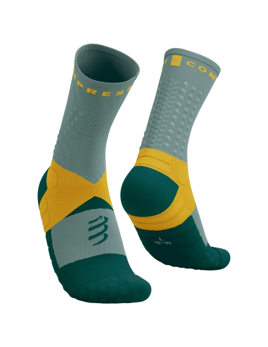 CompresSport Ultra Trail Socks - Slate Grey/Saffron