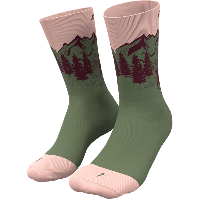 Dynafit Graphic Socks - Sage Pale Rose (5292/6370)