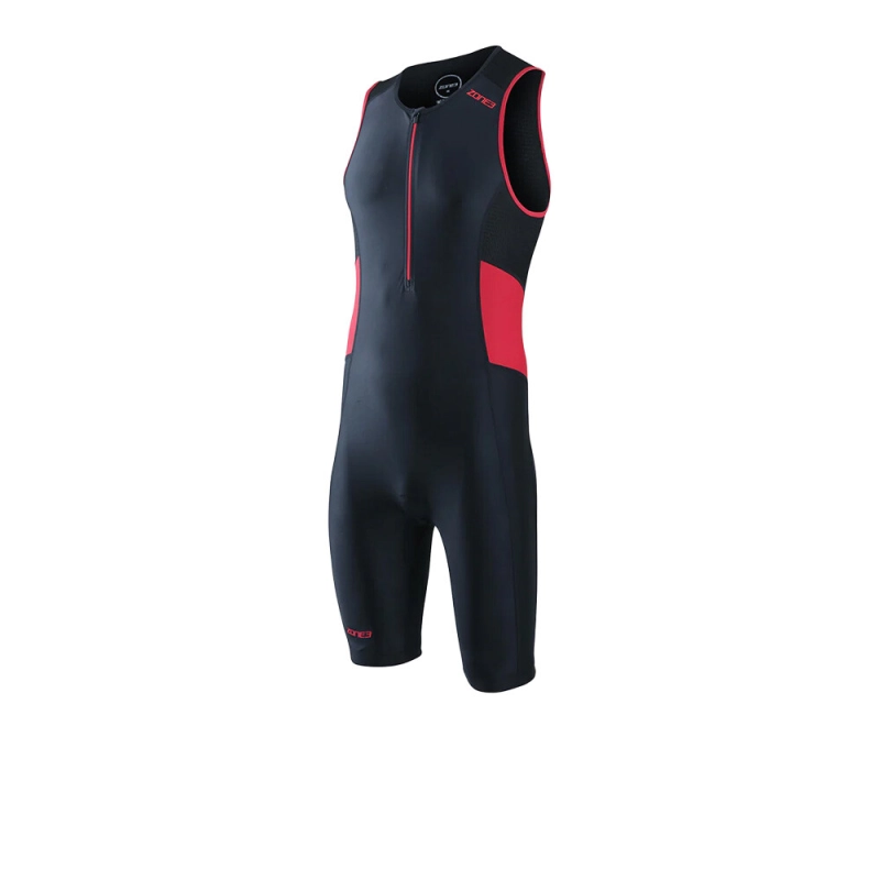 Zone3 Men's Activate Trisuit - Black/Red - férfi (Black/Red)