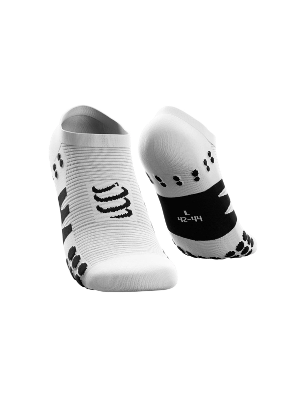 CompresSport Run Socks No Show - White/Black