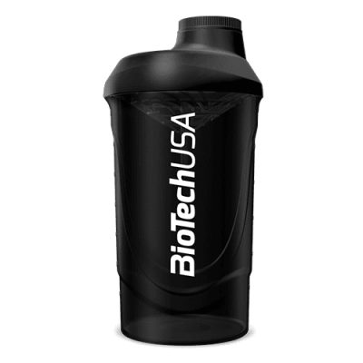 BioTech USA Wave (Keverőpalack)-600ml-Fekete/Füst kép