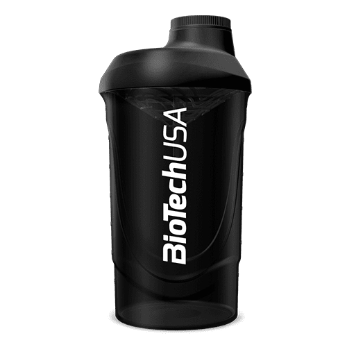 BioTech USA Wave (Keverőpalack)-600ml-Fekete/Füst