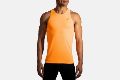 Brooks Atmosphere Singlet - férfi (Fluoro Orange) kép