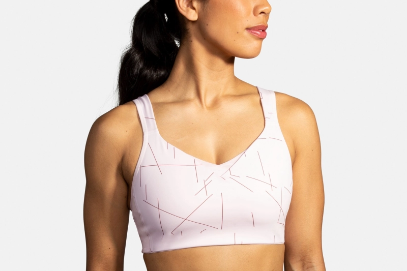 Brooks Drive Convertible Run Bra - női (Rosewater Geo Print)