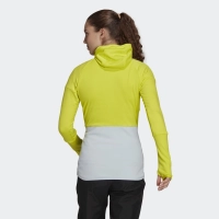 Adidas Terrex Flooce Hooded Jacket - női (Aciyel/Halbl) thumbnail