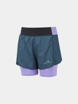 Ronhill Tech Ultra Twin Short - női (Peacoat/Lilac) kép