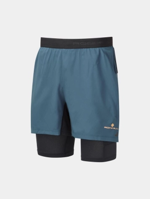 Ronhill Tech Ultra Twin Short - férfi (Peacoat/Blk) kép