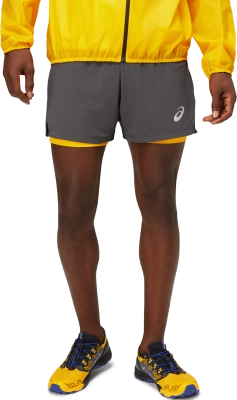 Asics Fujitrail Short - férfi (Graphite Grey/Sunflower) kép