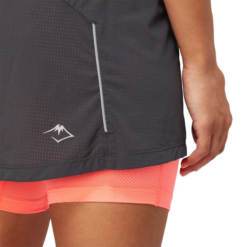 Asics Fujitrail Skort - női (Graphite Grey/Blazing Coral)