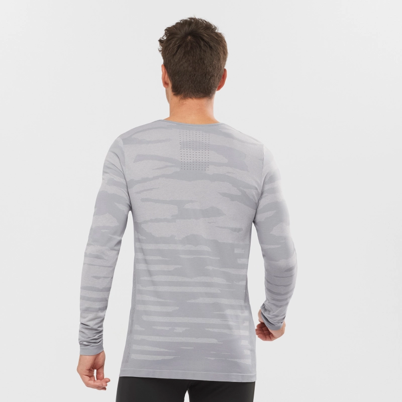 Salomon Camo LS Tee - férfi (Alloy)