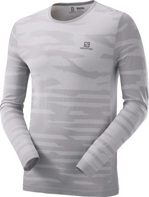 Salomon Camo LS Tee - férfi (Alloy) kép