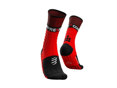 CompresSport Pro Racing Socks Winter Trail -  (Red/Black) kép