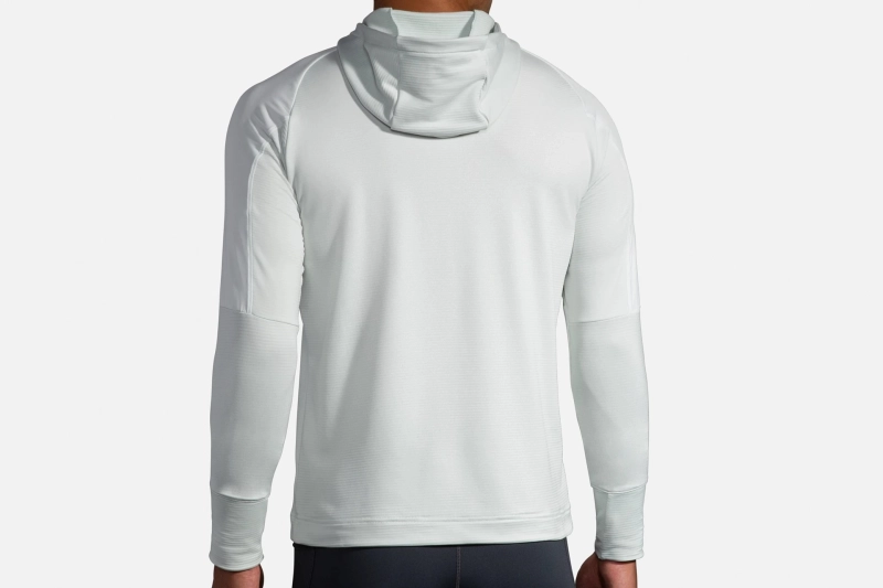 Brooks Notch Thermal Hoodie - férfi (Icy Grey)