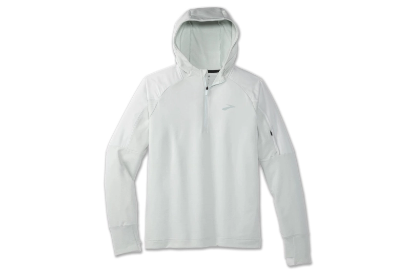 Brooks Notch Thermal Hoodie - férfi (Icy Grey)