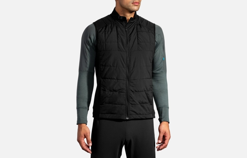 Brooks Shield Hybrid Vest - férfi (Black)