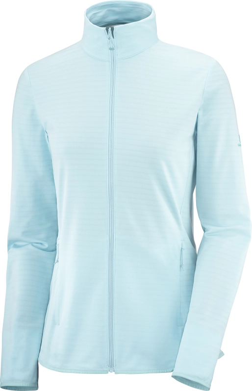 Salomon OUTRACK FULL ZIP MID W - női (Crystal Blue)