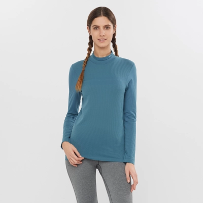 Salomon SNTIAL WARM LS TOP W - női (Mallard Blue) thumbnail