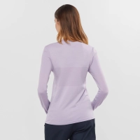 Salomon SNTIAL WOOL LS TOP W - női (Lavender Gray) thumbnail