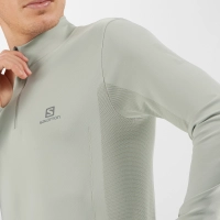 Salomon EXPLORE SEAMLESS HALF ZIP - férfi (Wrought Iron) thumbnail