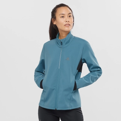 Salomon AGILE SOFTSHELL JKT W - női (Mallard Blue) kép