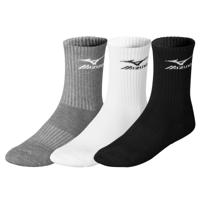 Mizuno Training 3P Socks -  (White/Black/Melange) kép