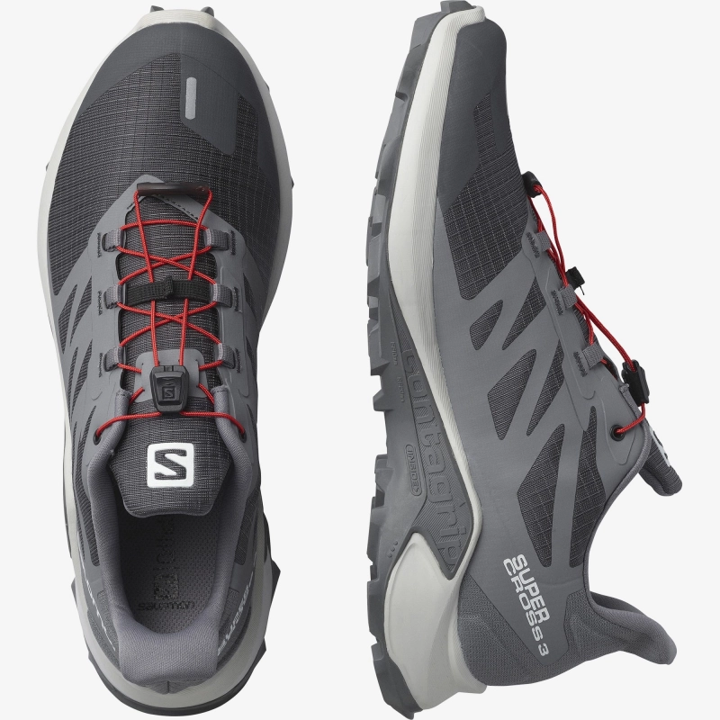 Salomon Supercross 3 - férfi (Ebony/Lunar Rock/Quiet Shade)