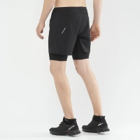 Salomon Cross Twinskin Shorts M - férfi (Black) thumbnail