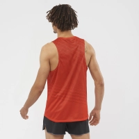 Salomon Sense Aero Singlet Tank M - férfi (Fiery Red/Cabernet) thumbnail