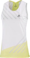 Salomon Sense Aero Tank W - női (White/Sunny Lime/OysterMushroom) thumbnail