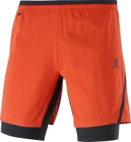 Salomon Cross Twinskin Shorts M - férfi (Fiery Red) thumbnail