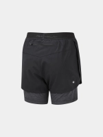 Ronhill Womens Tech Twin Short - női (Black/Charcoal Marl) thumbnail