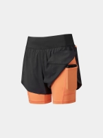 Ronhill Womens Tech Ultra Twin Short - női (Black/Peach) thumbnail