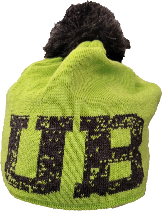 UB Green/Black Knitted Beanie with Pompom -  (Green/Black)