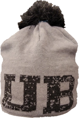 UB Grey/Black Knitted Beanie with Pompom -  (Grey/Black) thumbnail