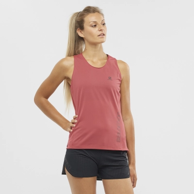 Salomon Sense Aero Tank W - női (Earth Red) thumbnail