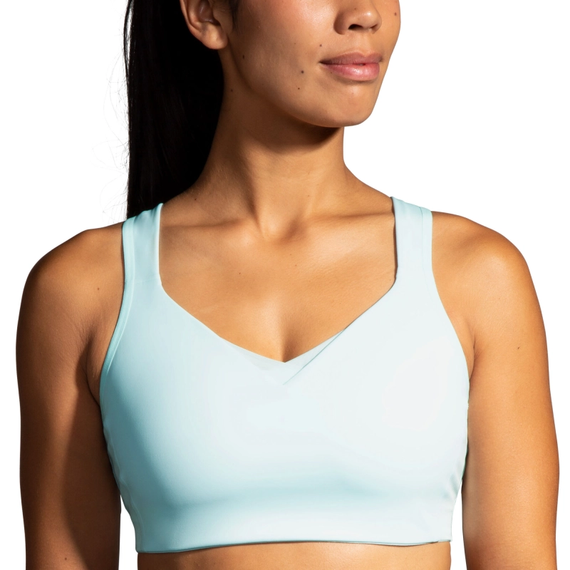 Brooks Drive Convertible Run Bra - női (Ice Blue/Vivid Teal)