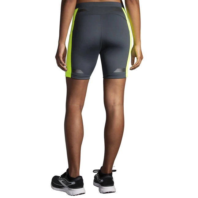 Brooks Run Visible 6 Short Tight - női (Asphalt/Nightlife)