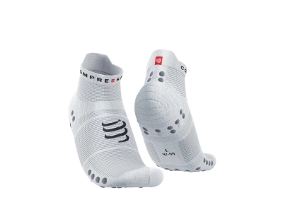 CompresSport Pro Racing Socks V4.0 Low - White/Alloy - (010) kép