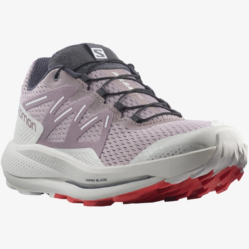 Salomon Pulsar Trail W - női (Quail/Lunar Rock/Poppy Red)