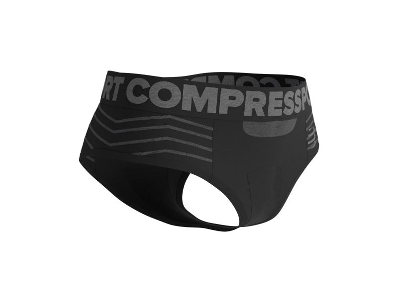 CompresSport Seamless Boxer Woman - Black/Grey - női