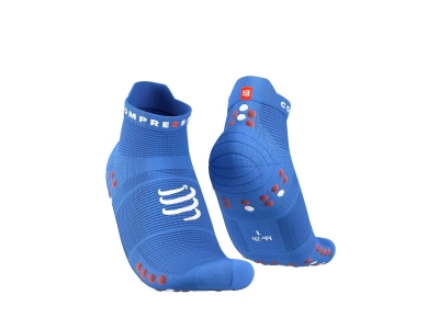 CompresSport Pro Racing Socks V4.0 Low - Pacific Blu/Deco Rose - (541) kép